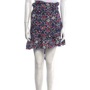 Etoile Isabel Marant Floral Linen Wrap Skirt Size 36